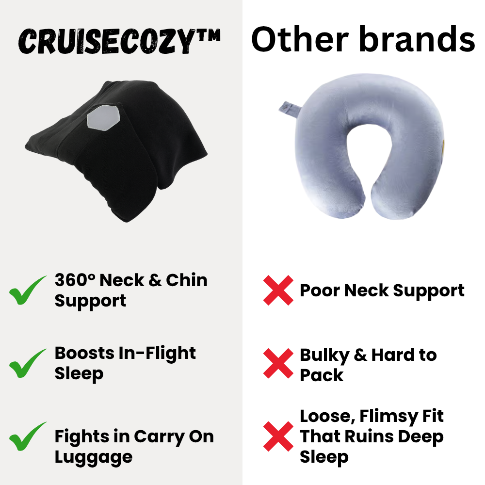 CruiseCozy™ Travel Neck Pillow - Sleep Comfortably Anywhere!