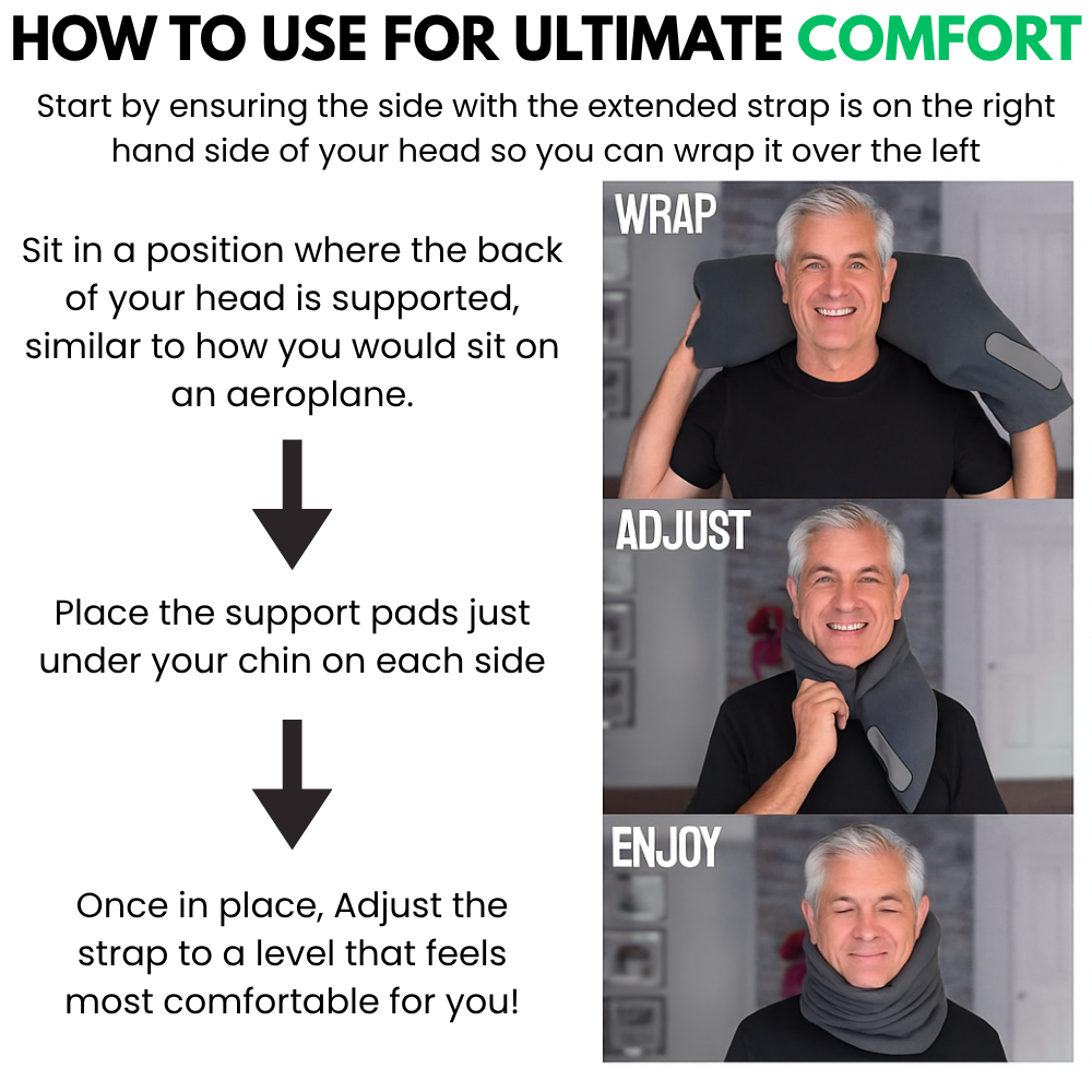 CruiseCozy™ Travel Neck Pillow - Sleep Comfortably Anywhere!